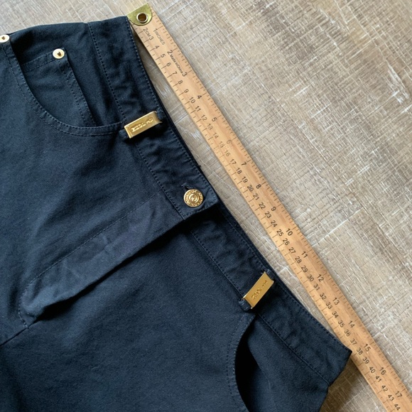 st. john sport women’s black trouser dress pants 6 chino high waist straight leg - Picture 12 of 16